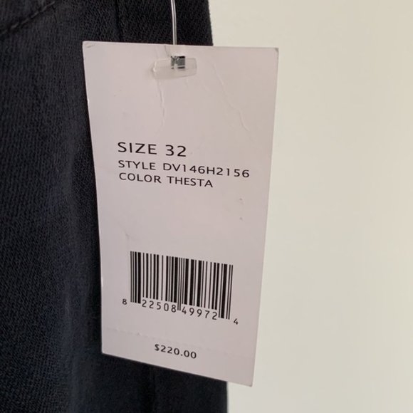 Vince Mason Relaxed Rolled Jeans in Thesta (Black) 32 with stretch - Picture 6 of 11